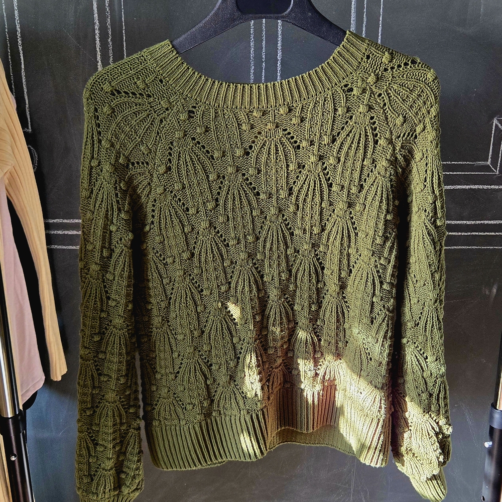 Francesca's Green Knit Sweater